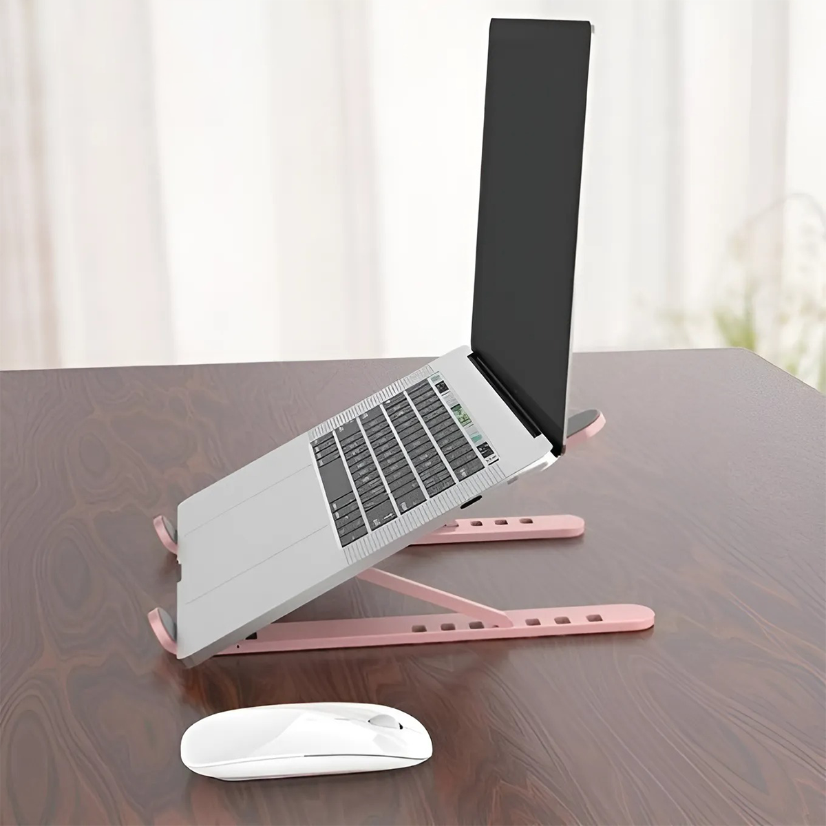 Support d'ordinateur portable pliable antidérapant inclinable à 6 niveaux