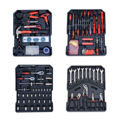 Boîte outils roulettes 849pz valise professionnelle bricolage accessoires mixtes
