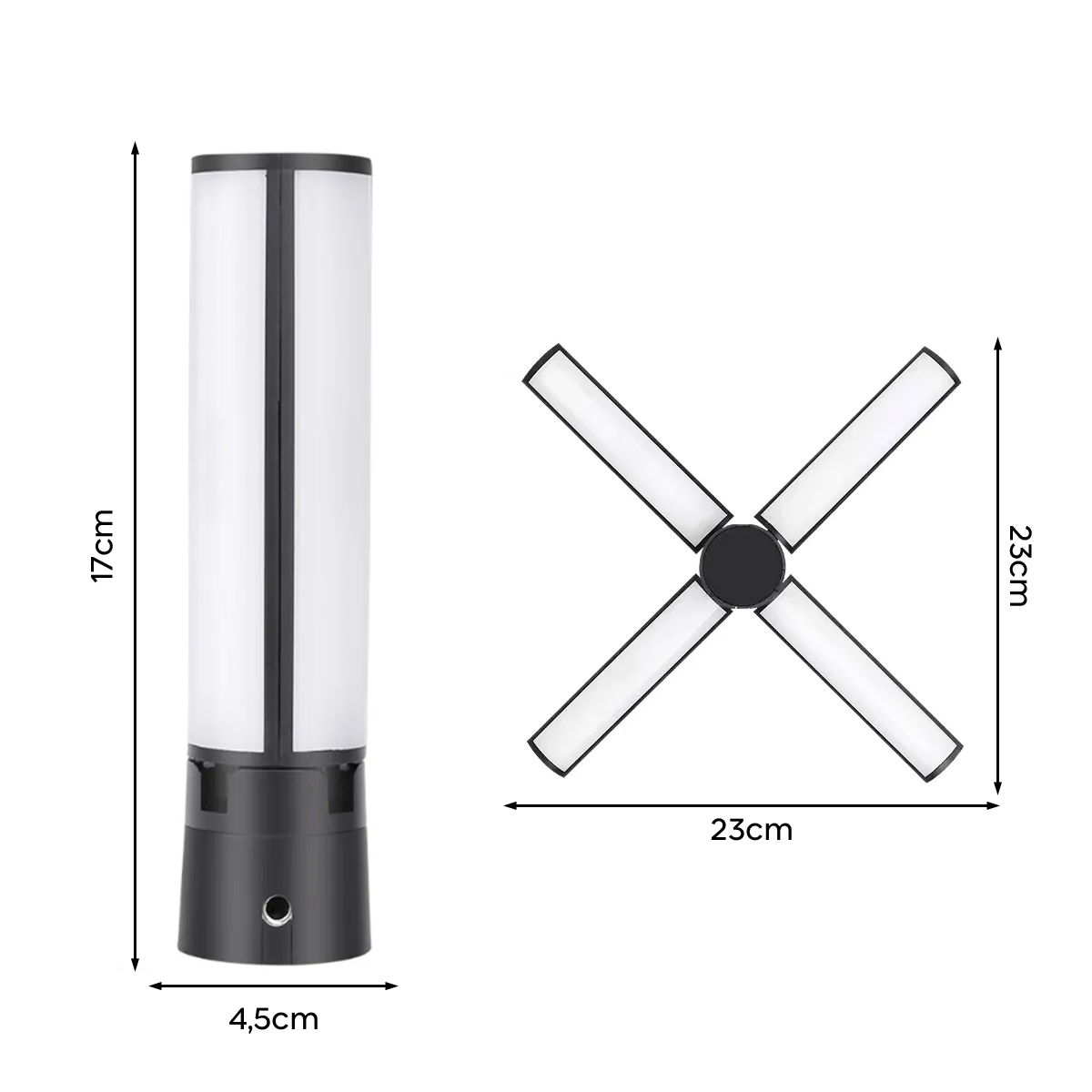 Lumière LED pliable rechargeable Éclairage Photo Vidéo Lampe Portable 5V