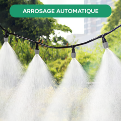 Kit de Système d'Irrigation Automatique Nébuliseur d'Eau Extérieur Câble de 10m