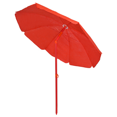 Parasol de Plage TNT Palinuro H185cm Inclinable 8 Bâtons Poteau en Aluminium