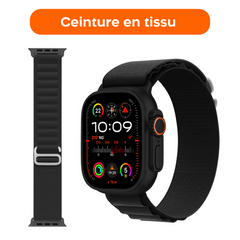 Smartwatch Ultra 49mm 4 Bracelets d'appels et d'applications iOS et Android 4en1