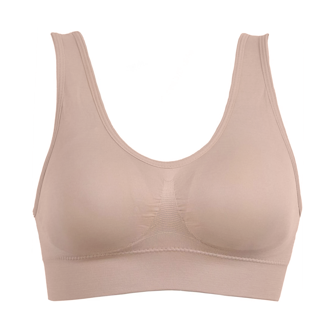 Soutien-gorge de sport Top sans armature avec épaule large respirante élastique
