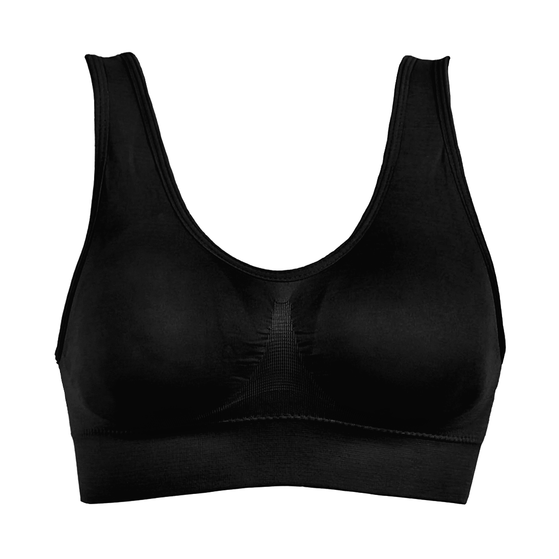 Soutien-gorge de sport Top sans armature avec épaule large respirante élastique