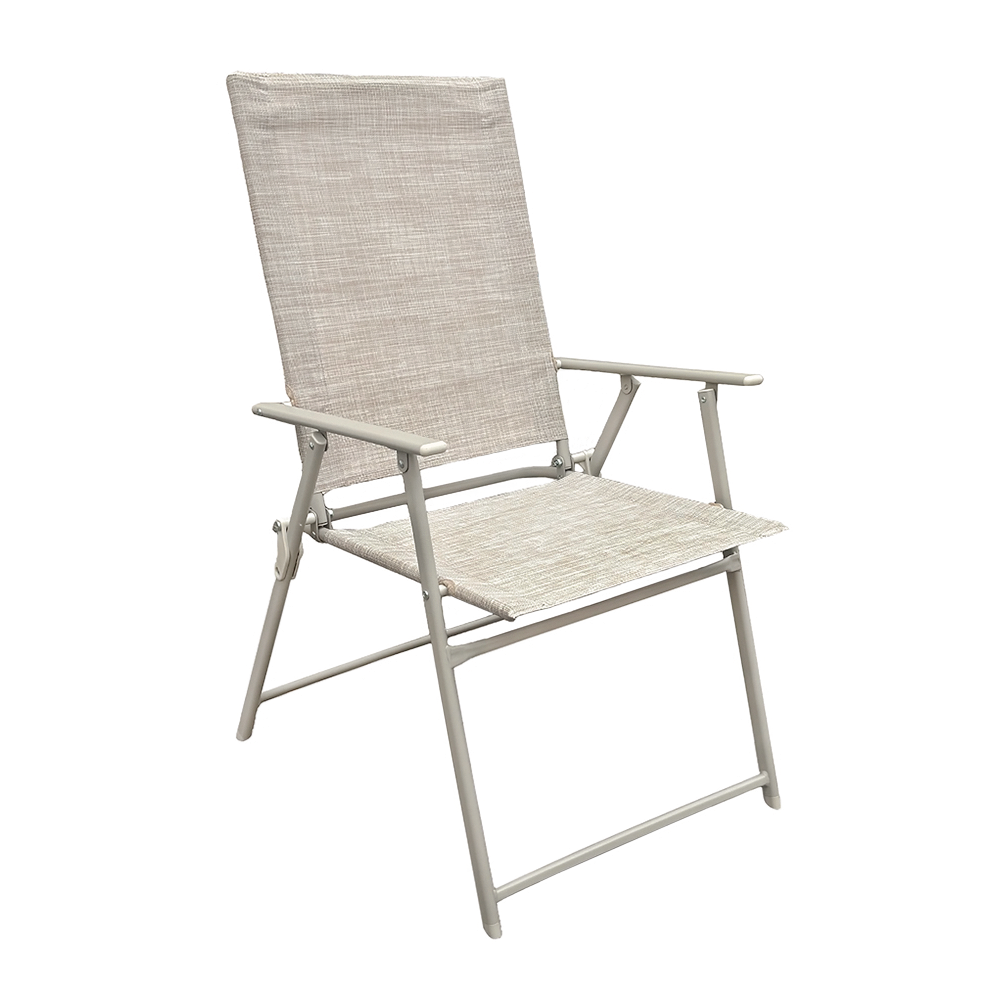 Ensemble Jardin Aluminium Table 4 Chaises en Textilène Pliantes pour Extérieur