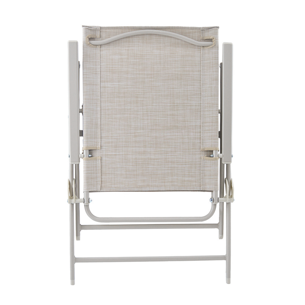 Ensemble Jardin Aluminium Table 4 Chaises en Textilène Pliantes pour Extérieur