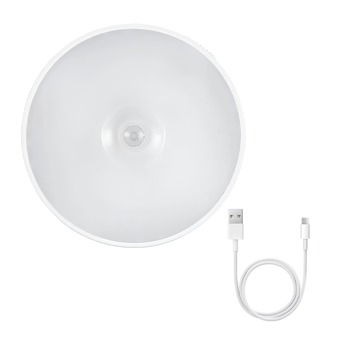 Applique Mural LED Intelligent avec Capteur de Mouvement Rechargeable par USB