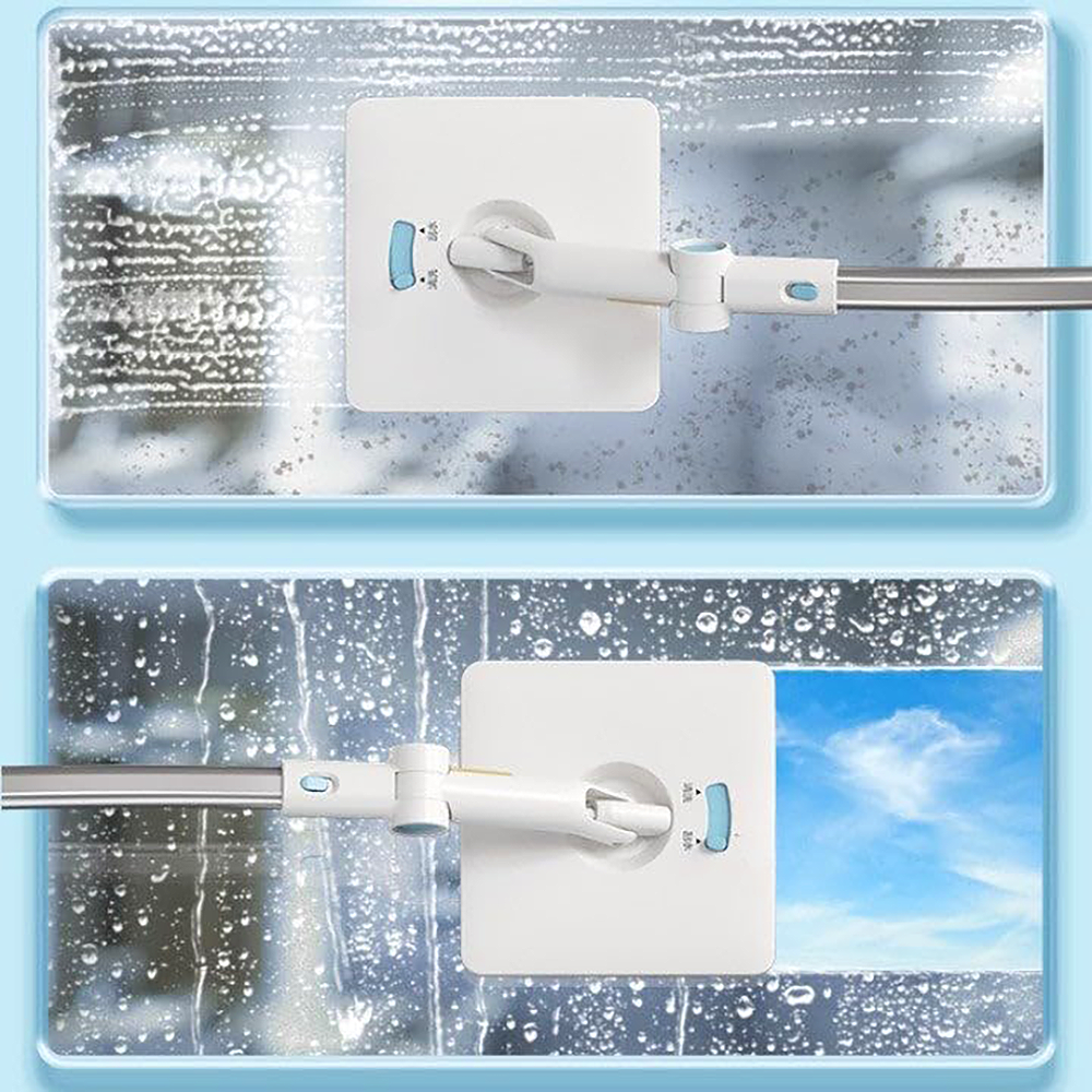 Nettoyeur vitres télescopique brosse chiffon microfibre l'intérieur l'extérieur