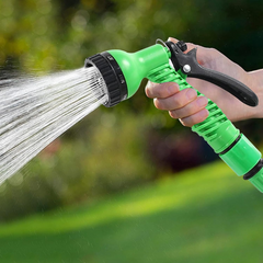 Tuyau Jardin Extensible 45m pour l'Irrigation Nettoyage avec Pistolet à 7 Jets