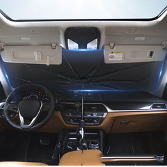 2 PZ Pare-soleil pliable voiture couverture de pare-brise universelle, 140x76cm