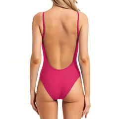 2 PZ Maillot de Bain Une-Pièce Femme MADRID Élastique Push Up Uni Beachwear