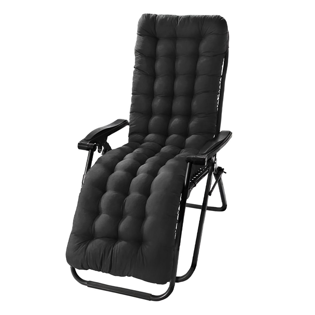 Chaise inclinable pliable avec coussin Zéro gravité Dossier inclinable