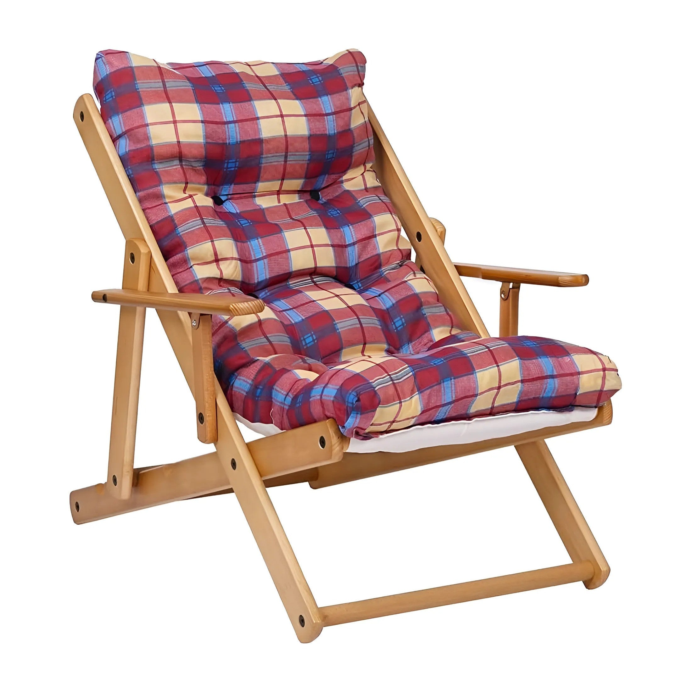 MAS011 Fauteuil inclinable en hêtre Amalfi ArtLegno 108x65x60cm 2 couleurs