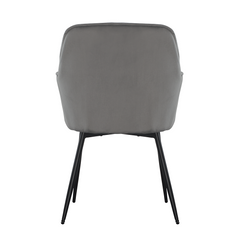 Ensemble de 2 fauteuils en velours QUEEN rétro, avec dossier rembourré.