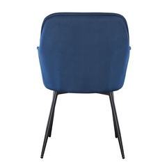 Ensemble de 2 fauteuils en velours QUEEN rétro, avec dossier rembourré.
