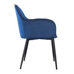 Ensemble de 2 fauteuils en velours QUEEN rétro, avec dossier rembourré.