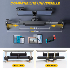 Support de smartphone pour voiture à fixer sur l'appui-tête du siège, universel