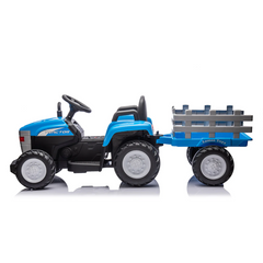 Tracteur Électrique pour Enfants Lamas LT984 avec Remorque Amovible 12V