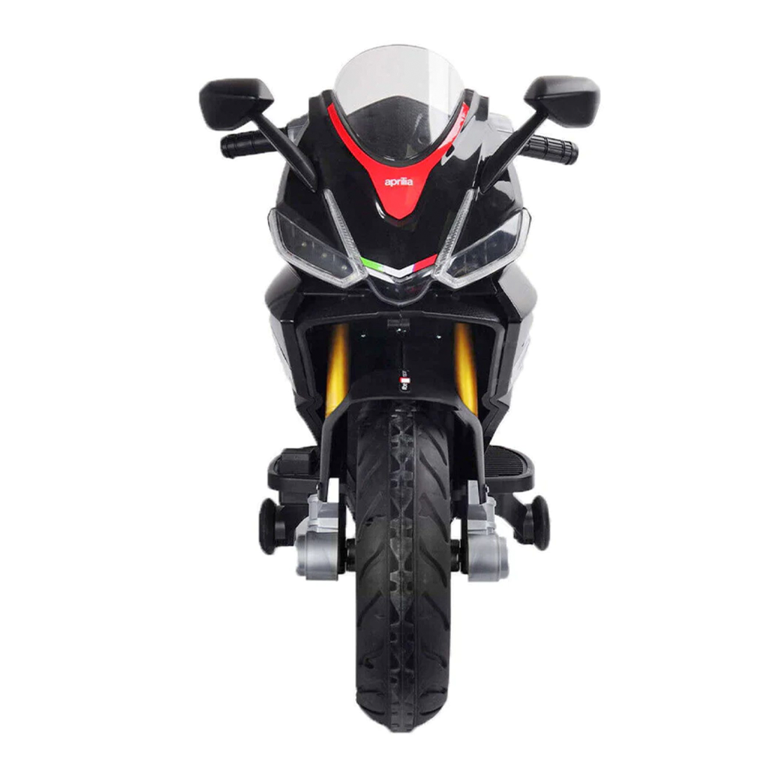 Moto Électrique pour Enfants LT973 Aprilia RSV4 BIG Noire avec Lumières et Sons