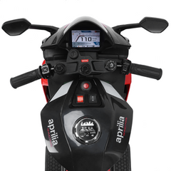 Moto Électrique pour Enfants LT973 Aprilia RSV4 BIG Noire avec Lumières et Sons