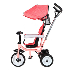 Tricycle FUNNY LT982 Poussette pour Enfants avec Pare-Soleil