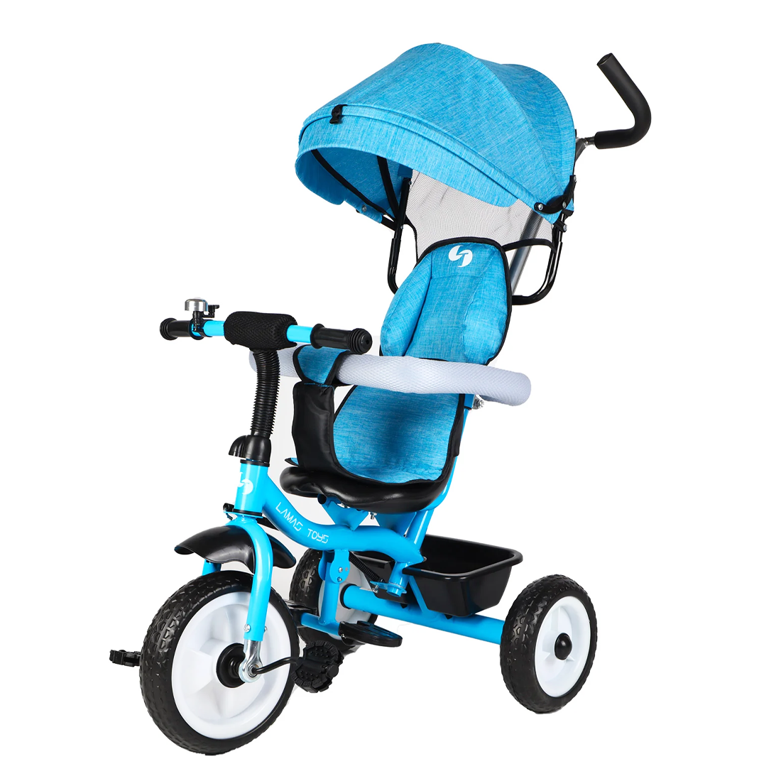 Tricycle FUNNY LT982 Poussette pour Enfants avec Pare-Soleil