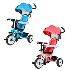 Tricycle FUNNY LT982 Poussette pour Enfants avec Pare-Soleil