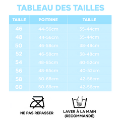 Maillot de Bain Entier Femme Uni Grande Taille Décolleté en V Contenatif
