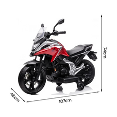 Moto électrique LT970 HONDA NC750, avec roues, lumières LED et sons.