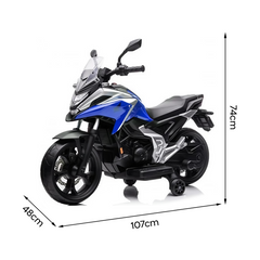 Moto électrique LT970 HONDA NC750, avec roues, lumières LED et sons.