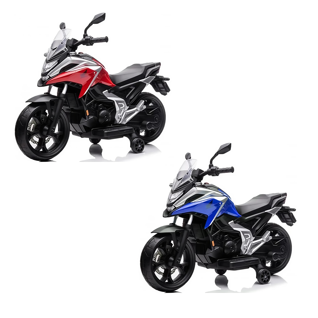Moto électrique LT970 HONDA NC750, avec roues, lumières LED et sons.