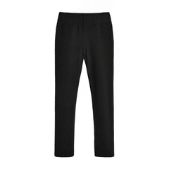 Set de 3 Leggings femme noirs, coton extensible, été, taille haute