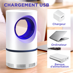 Lampe anti-moustiques électrique avec lumière UV, piège à insectes portable USB