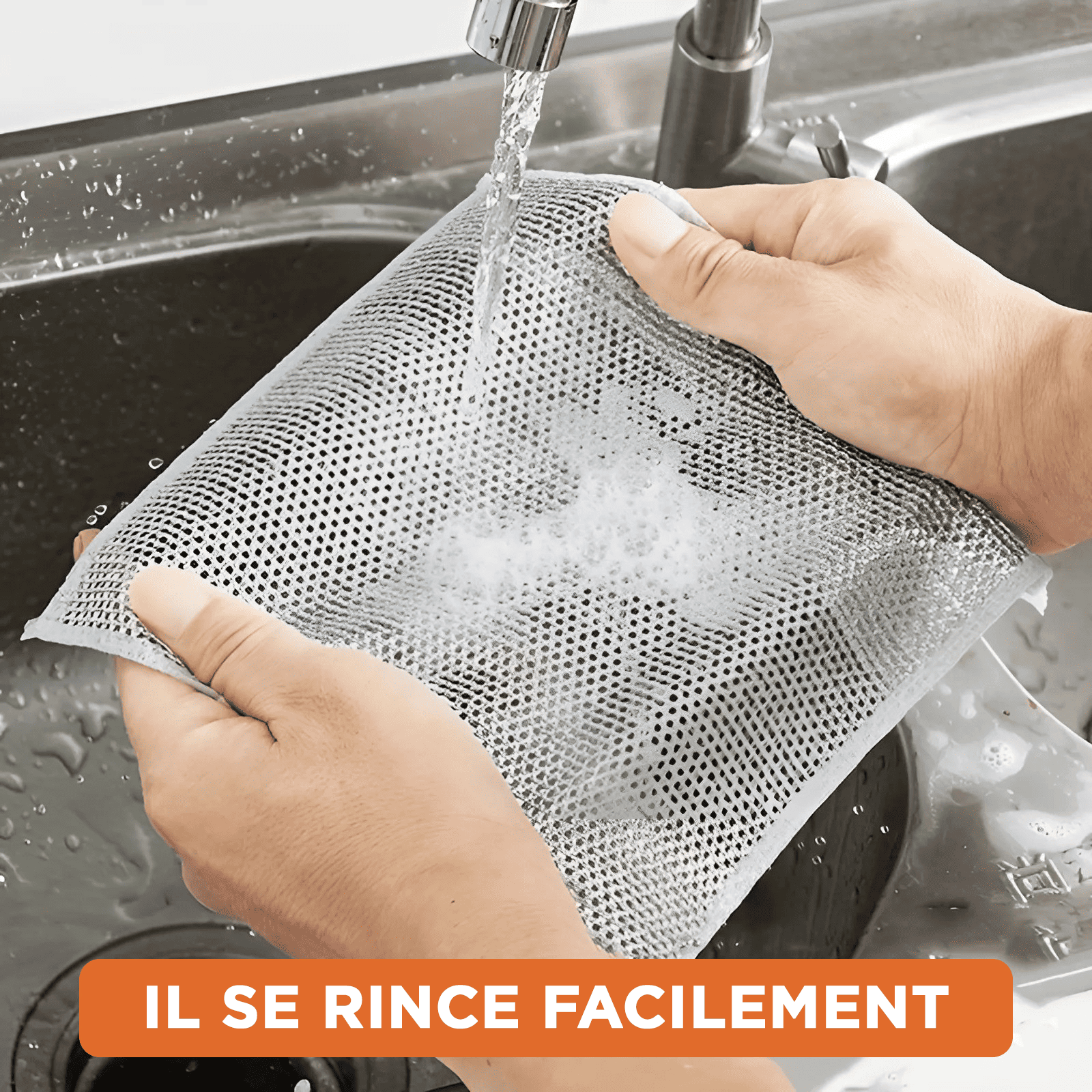Chiffon en Fil Métallique, 10pcs Réutilisables pour Nettoyage et Vaisselle