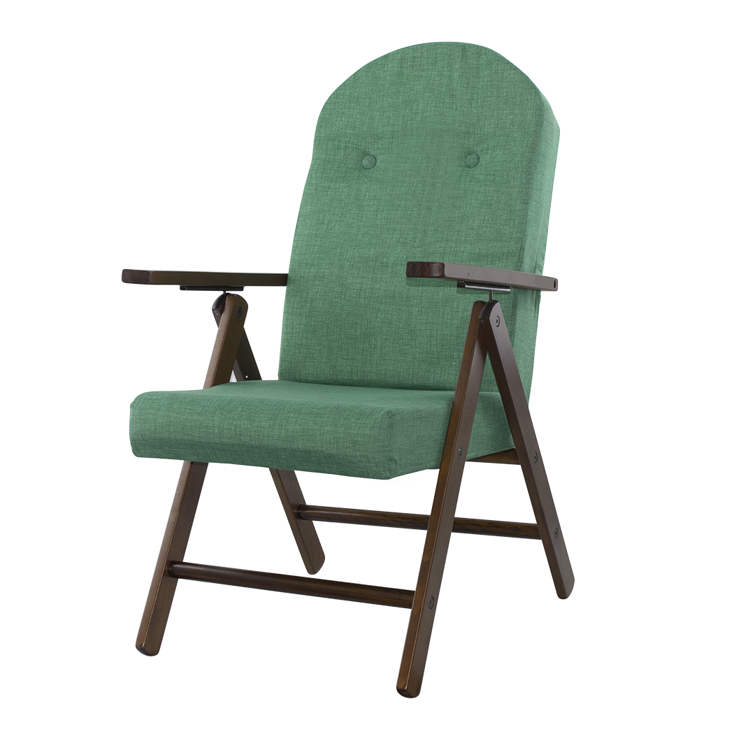 Fauteuil en Bois AMALFI Unicolore, Chaise Réglable MASLEGNO 108x65x60