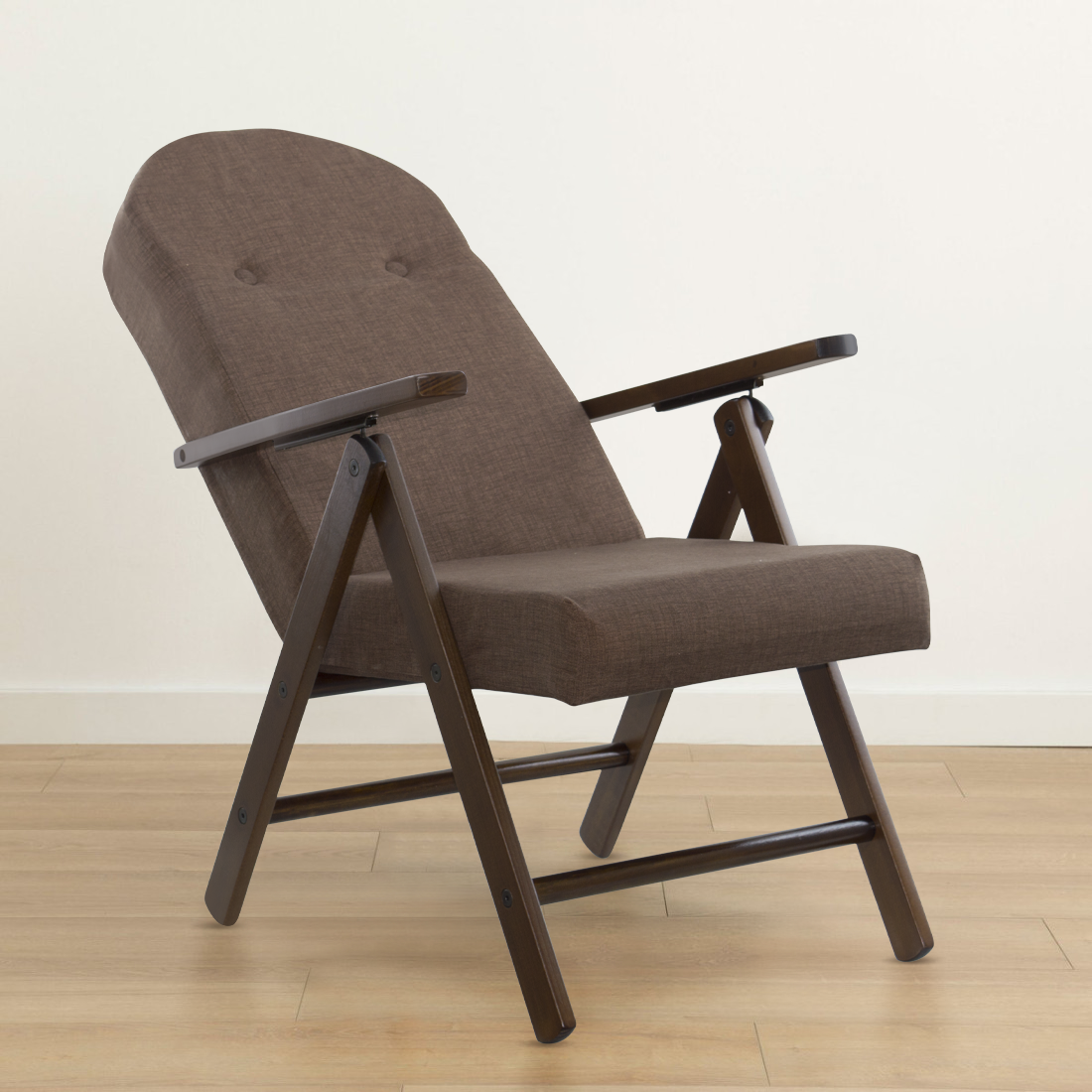 Fauteuil en Bois AMALFI Unicolore, Chaise Réglable MASLEGNO 108x65x60