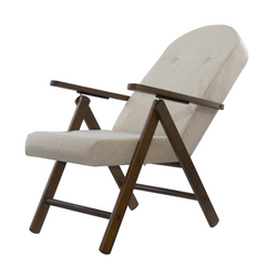 Fauteuil en Bois AMALFI Unicolore, Chaise Réglable MASLEGNO 108x65x60