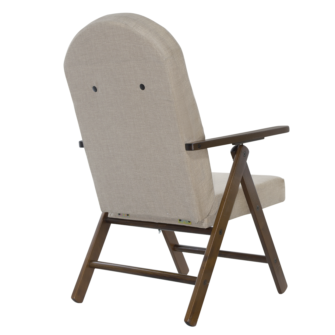Fauteuil en Bois AMALFI Unicolore, Chaise Réglable MASLEGNO 108x65x60