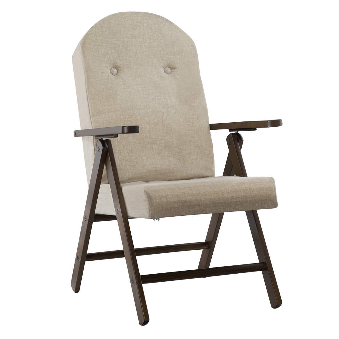 Fauteuil en Bois AMALFI Unicolore, Chaise Réglable MASLEGNO 108x65x60