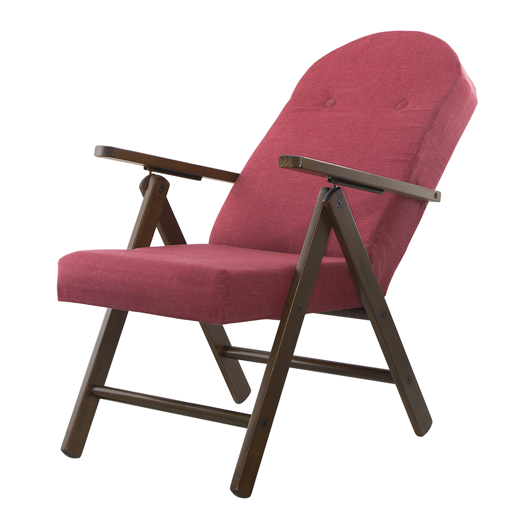Fauteuil en Bois AMALFI Unicolore, Chaise Réglable MASLEGNO 108x65x60