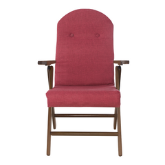 Fauteuil en Bois AMALFI Unicolore, Chaise Réglable MASLEGNO 108x65x60