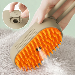 Brosse de Massage Électrique à Vapeur sans Fil Rechargeable pour Chiens et Chats