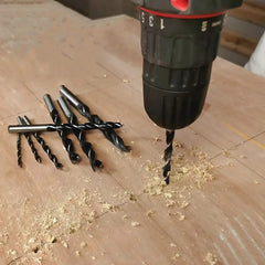 Set de 5 forets hélicoïdaux universels pour perceuse en bois de 4 5 6 8 et 10 mm