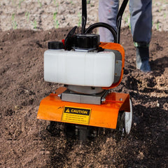 Motozappe à essence 52cc, fraiseuse de jardin moteur à explosion 2 temps 1,65 kW