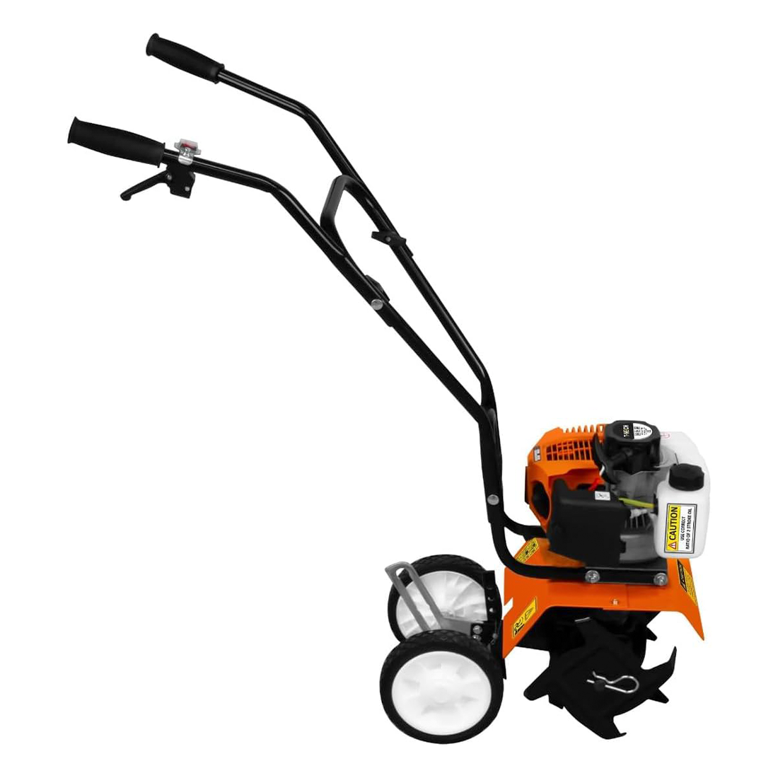 Motozappe à essence 52cc, fraiseuse de jardin moteur à explosion 2 temps 1,65 kW