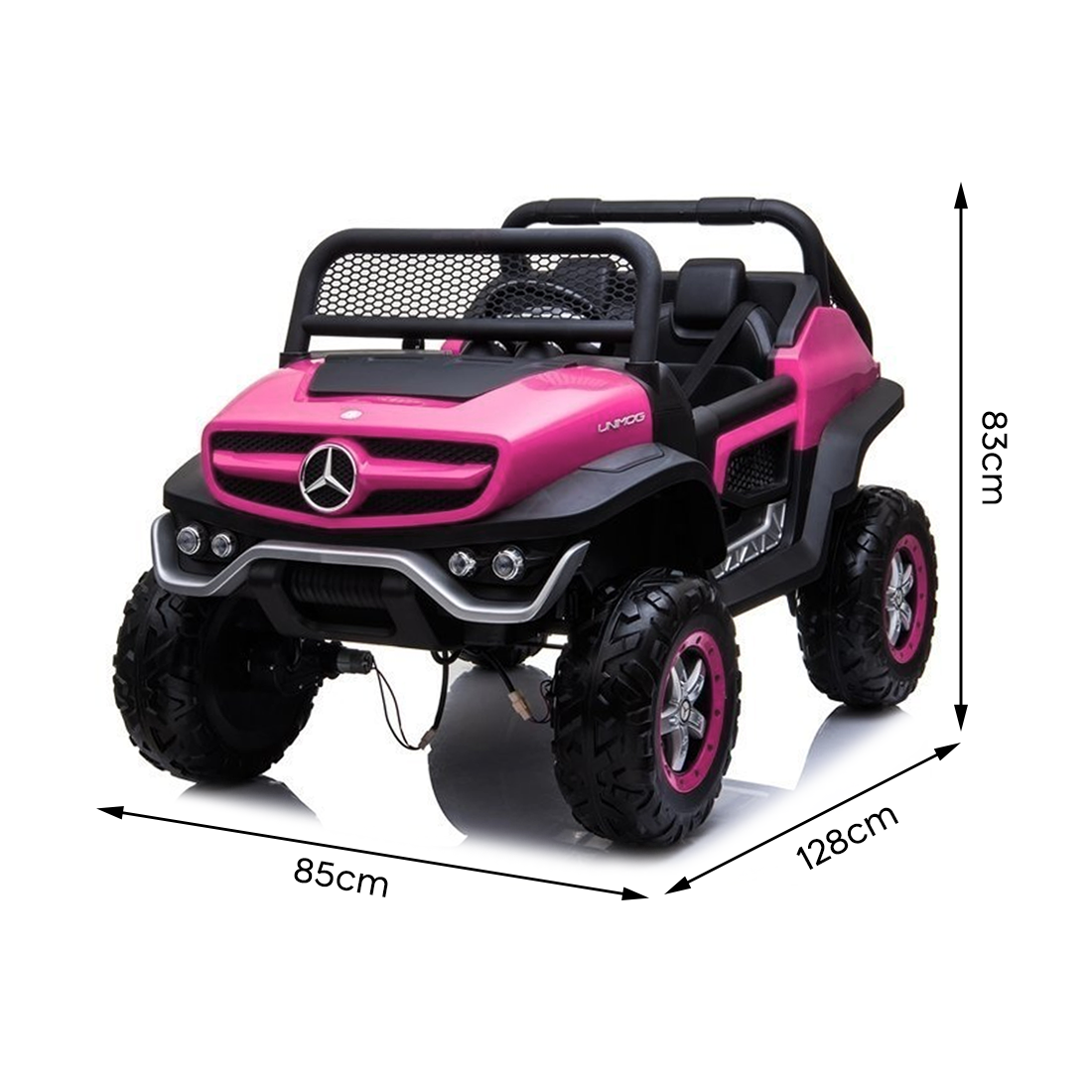 Voiture électrique LT972 Mercedes Unimog pour enfants, avec lumières et sons
