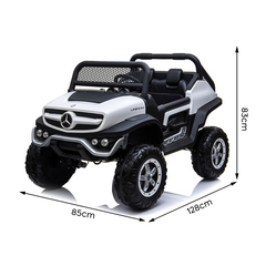 Voiture électrique LT972 Mercedes Unimog pour enfants, avec lumières et sons