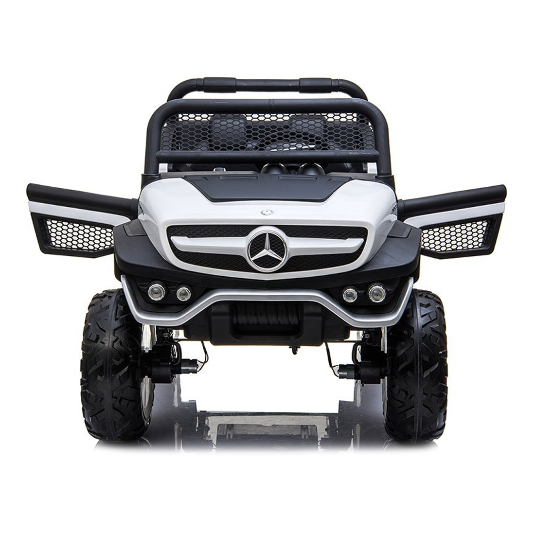 Voiture électrique LT972 Mercedes Unimog pour enfants, avec lumières et sons