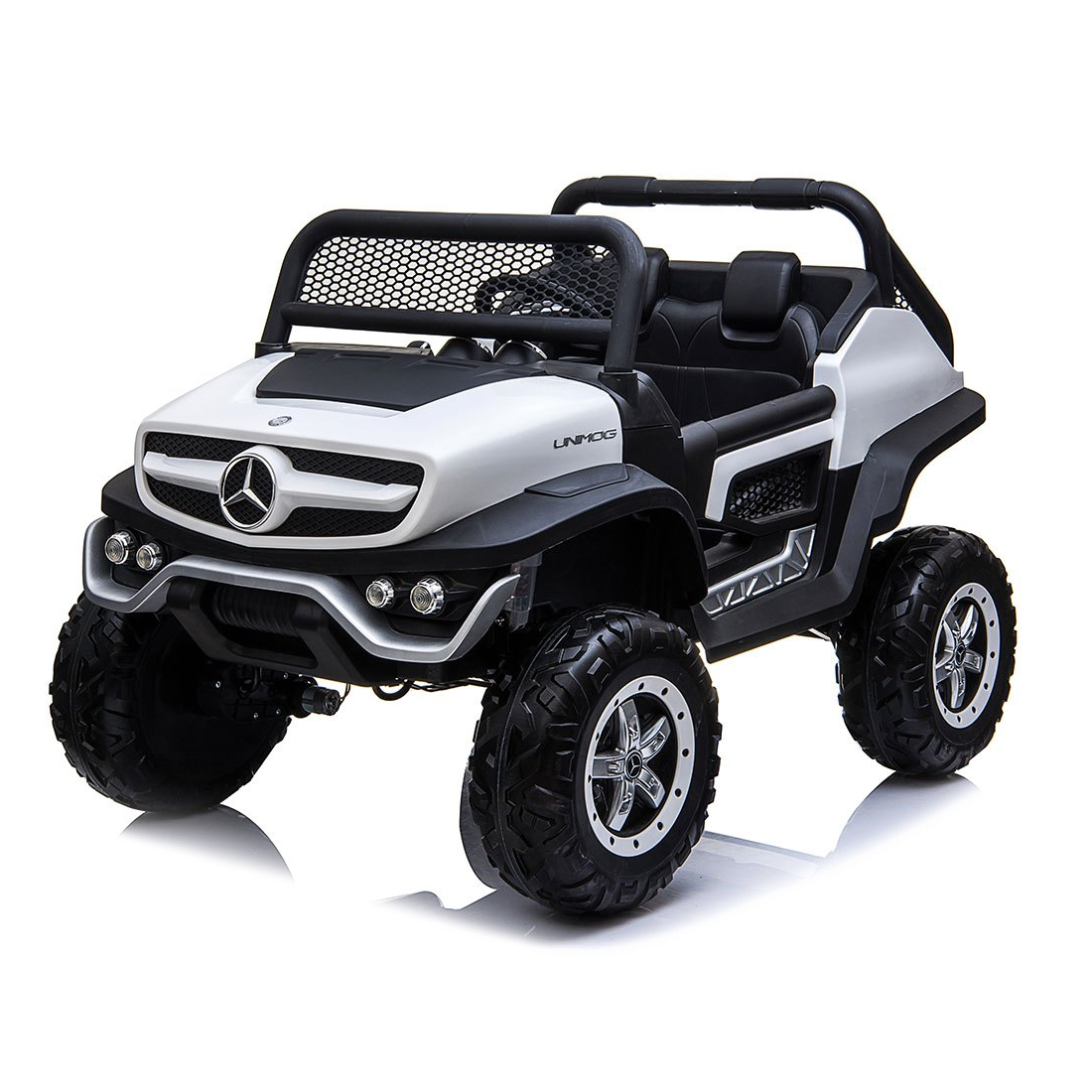 Voiture électrique LT972 Mercedes Unimog pour enfants, avec lumières et sons