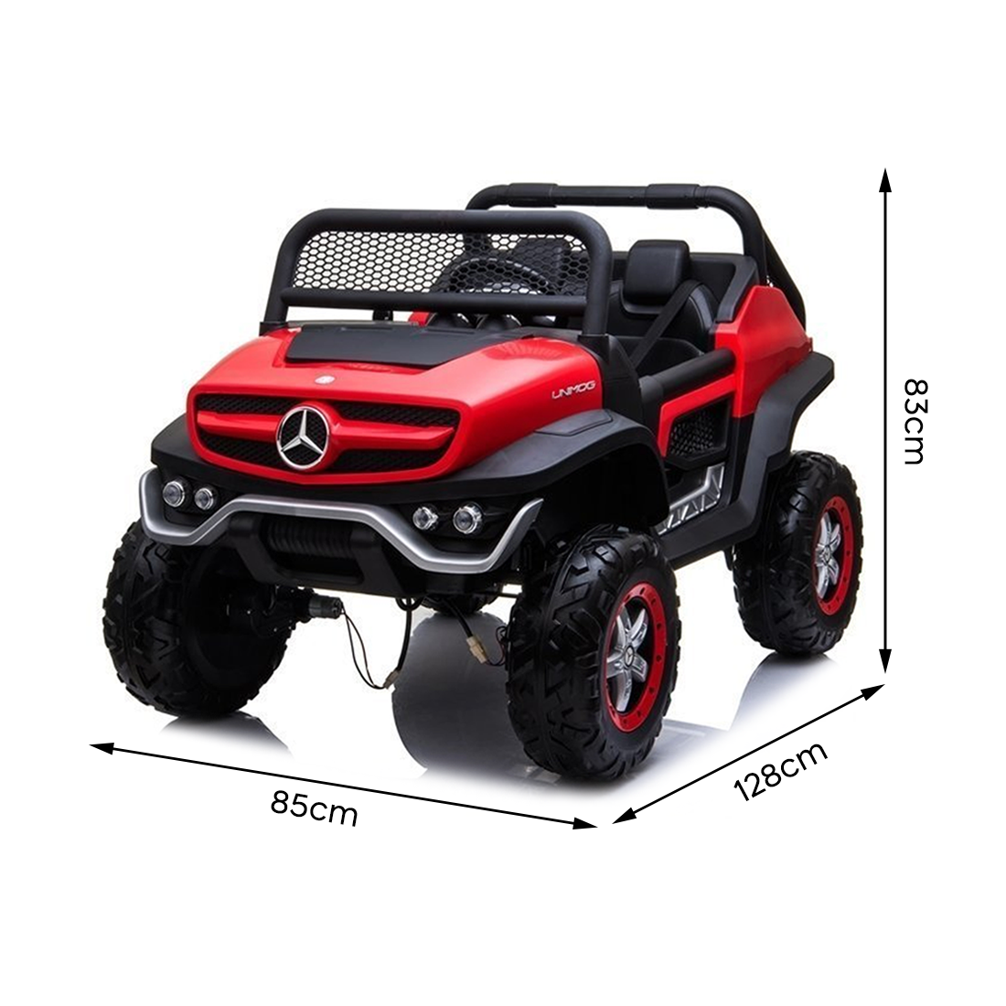 Voiture électrique LT972 Mercedes Unimog pour enfants, avec lumières et sons